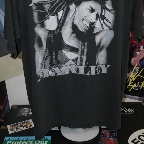 90's Bob Marley Hip Hop Style Bootleg Rap Tee - Picture 4 of 8